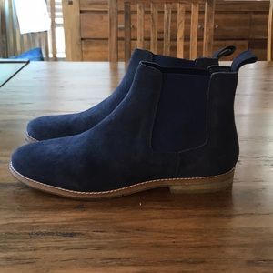 Topman Navy Chelsea Boot Sz 9